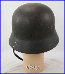 Ww2 German Model 40 No Decal Army Helmet, Maker Marked Q62