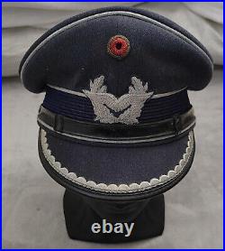 Ww2 German (luftwaffe) Air Force Pilot Dress Uniform Cap Issued 1957