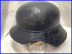 Ww2 Luftschutz German Gladiator Helmet Knnumer R2 39/12. Size 55