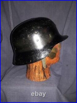 Ww2 M1942 Helmet Black Spanish Not German