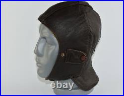 Ww2 Original German Luftwaffe Helmet Leather Hat Pilot Cap Airforce Parachute