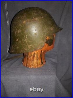 Ww2 Spanish M1926 Helmet Green Not German