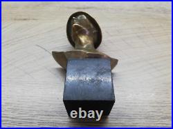 Ww2 Wwii German Soldier Helmet Bronze Sculpture Statue Bust Figure Paperweight Ww2 Wwii German Soldier Helmet Bronze Sculpture Statue Bust Figure Paperweight
