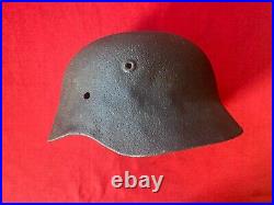 Ww2 german helmet- original visor cut-off, very rare