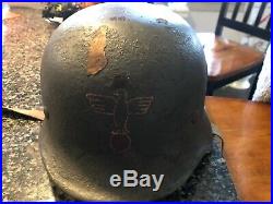 Ww2 german helmet with heer insignia