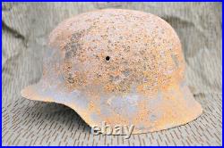 Ww2 m42 german helmet with liner and silver ring lot