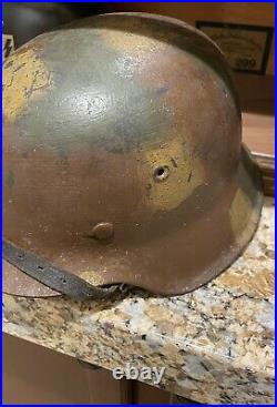 Ww2 wwii original german helmet Normandy Camo, Real Deal