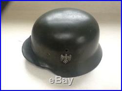Wwii German Army Helmet Model 35 All Original 2 Sided Decals