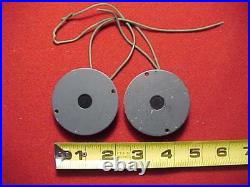 Wwii German Luftwaffe Flight Helmet Avionics Pair Of Earphone Inserts 1st Pair