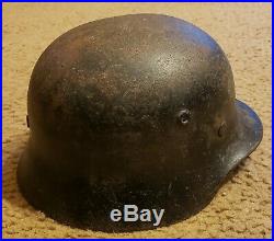 Wwii German M42 Helmet Marked N172 Size 62