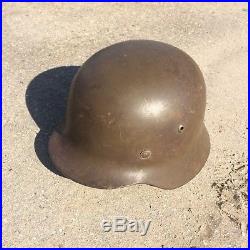 Wwii German M42 Helmet Uniform Cap No Decal