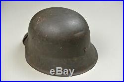 Wwii German M42 Steel Helmet Complete & Excellent, Named
