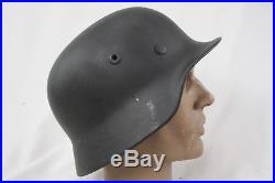 Wwii German Model 40 No Decal Helmet Shell Size 64