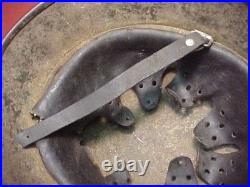 Wwii German Rolled Edge Combat Helmet All Original & Uncleaned Estate Item