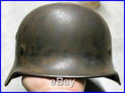 Wwii German Wehrmacht M40 Heer Camouflage Combat Helmet Bring Back Relic