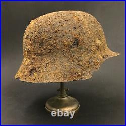 Wwii Ww2 German Army Helmet Wehrmacht Original Rust Plenty Battlefield Find