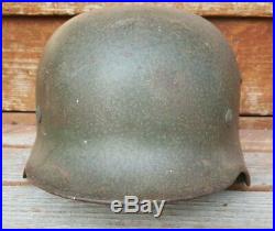 Wwii german helmet double decal heer early M35 helmet good stuff